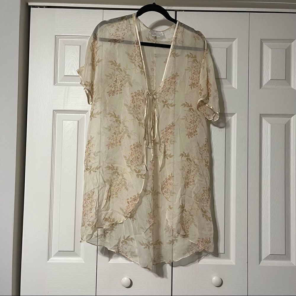 Christine Vancouver la petite coquette robe silk one size EUC VINTAGE